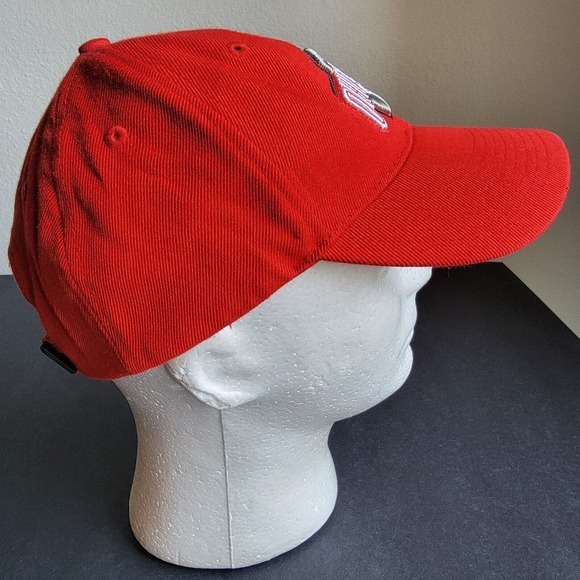 Vintage Nike Team Ohio State Buckeyes Strapback Hat Cap Red Just Do It - Picture 6 of 11